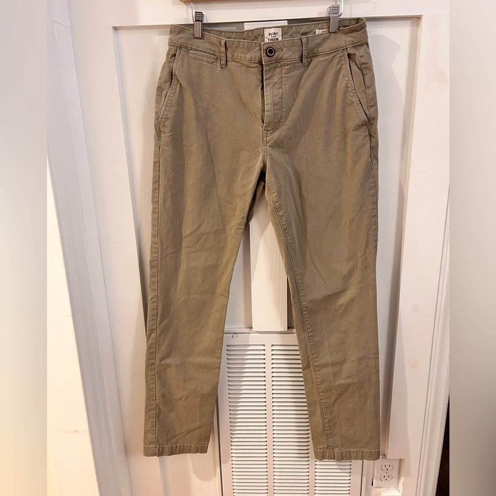 Flint and Tinder Athletic Tapered fit pants Jenas khaki 32x32